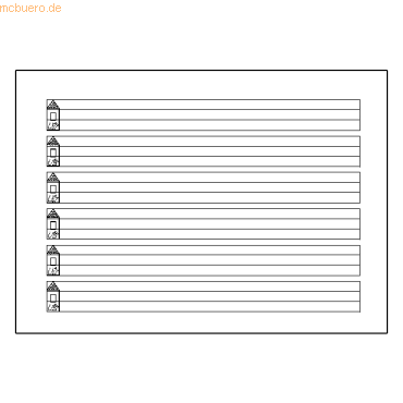 4003273160446 - 10 x Schreiblernheft A4 Lineatur VA 80 g qm 16 Blatt