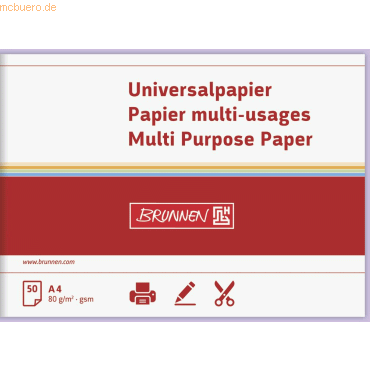 4003273688308 - 5 x Universalpapier A4 80g VE=50 Blatt flieder 4003273688308 - 5 x Universalpapier A4 80g VE=50 Blatt flieder