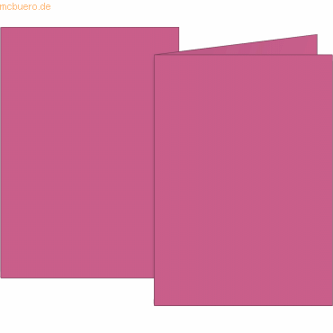 4003273690196 - 5 x Doppelkarten A6 160g fuchsia VE=10 Karten