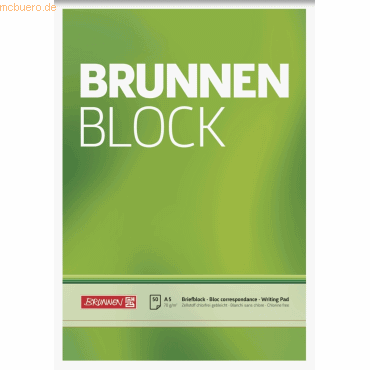 4003273041332 - 10 x Briefblock A5 70g qm blanko 50 Blatt