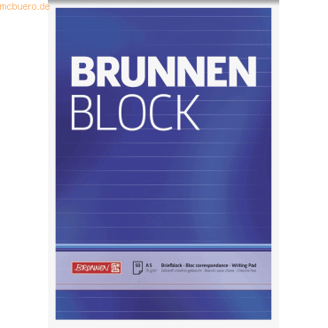 4003273041370 - 10 x Briefblock A5 70g qm liniert 50 Blatt 4003273041370 - 10 x Briefblock A5 70g qm liniert 50 Blatt