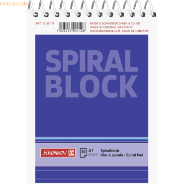 4003273044128 - 20 x Spiralnotizblock A7 liniert 50 Blatt 4003273044128 - 20 x Spiralnotizblock A7 liniert 50 Blatt