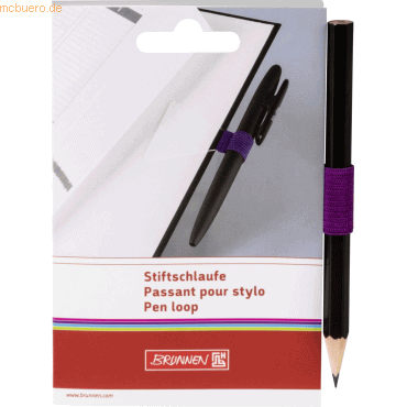 10 x Brunnen Stiftschlaufe Colour Code 2cm purple