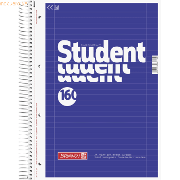4003273675704 - 5 x Collegeblock Student A4 70g qm 160 Blatt Lineatur 27 4003273675704 - 5 x Collegeblock Student A4 70g qm 160 Blatt Lineatur 27