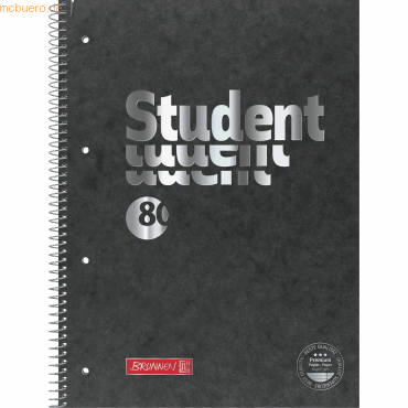 4061947011692 - 5 x Collegeblock Student Pressspan A4 90g qm 80 Blatt Lineatur 4061947011692 - 5 x Collegeblock Student Pressspan A4 90g qm 80 Blatt Lineatur
