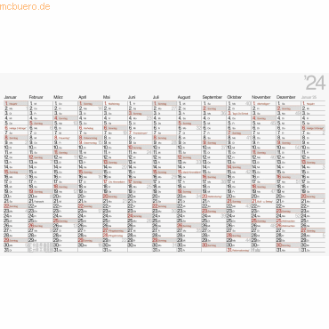 4061947112450 - 5 x Plakatkalender 139x79cm 2024 4061947112450 - 5 x Plakatkalender 139x79cm 2024