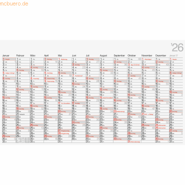 4061947145885 - 5 x Plakatkalender 139x79cm 2026 4061947145885 - 5 x Plakatkalender 139x79cm 2026