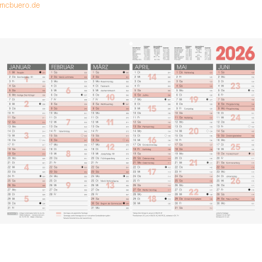 4061947141818 - 10 x Tafelkalender A3quer 2026 4061947141818 - 10 x Tafelkalender A3quer 2026