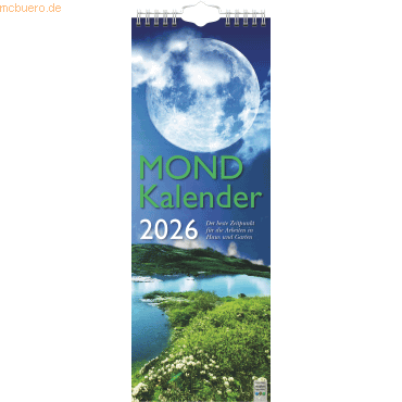 4061947142198 - 5 x Streifenkalender Mond 155x428cm 2026