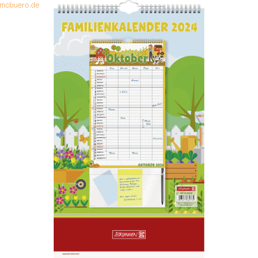 4061947104509 - 3 x Familykalender 25x415cm 1 Monat Seite 5 Spalten 2024 4061947104509 - 3 x Familykalender 25x415cm 1 Monat Seite 5 Spalten 2024