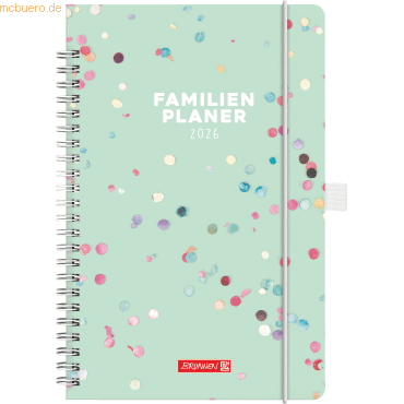 4061947145823 - Familienplaner A5 1 Woche 2 Seiten Hardcover-Einband Confetti