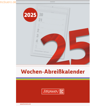 4061947126471 - 5 x Wochenabreißkalender 105x15cm 2025