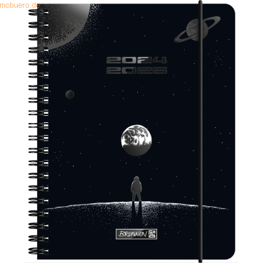 3 x Brunnen Schülerkalender 2024/2025 A6 1 Woche/2 Seiten Outer Space