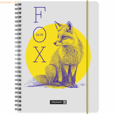 3 x Brunnen Schülerkalender 2024/2025 A5 1 Woche/2 Seiten Fox