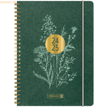 3 x Brunnen Schülerkalender 2024/2025 A5 PP 1 Woche/2 Seiten Botanical
