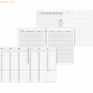 4061947127737 - Lehrerkalender Ersatzkalendarium 1 Woche 2 Seiten 2024 2025 ca