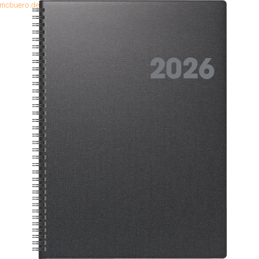 4061947143799 - Buchkalender 763 21x29cm 1 Woche 2 Seiten Metallico vulkanschw