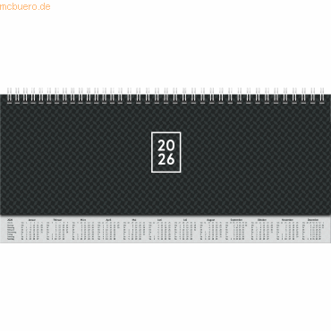 4061947144048 - Querterminbuch 30x11cm 1 Woche 2 Seiten schwarz 2026 4061947144048 - Querterminbuch 30x11cm 1 Woche 2 Seiten schwarz 2026