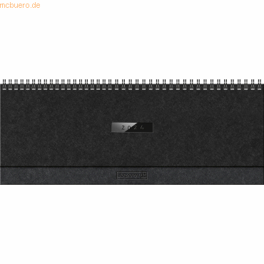 4061947107425 - Wochenkalender Tischkalender 2024 Suburb Streets Modell 774 Naturkarton mit verlängerter Rückwand schwarz