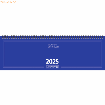 4061947128390 - 5 x Querkalender 775 42x137cm 1 Woche 2 Seiten Karton blau 20