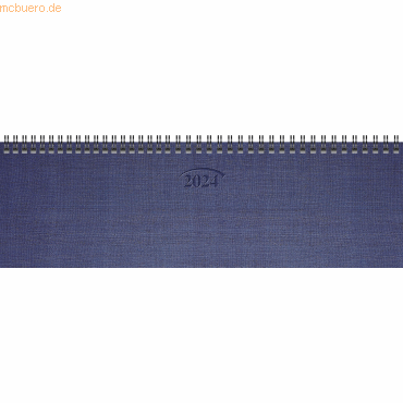 4061947107500 - Querkalender 777 326x102cm 1 Woche 2 Seiten Karton blau 2024