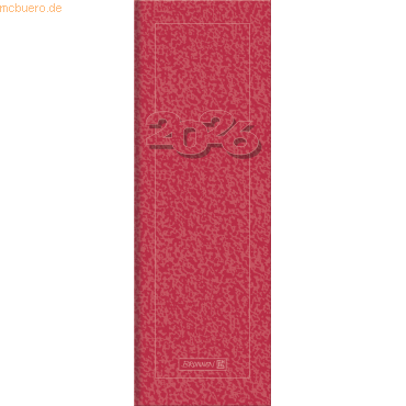 4061947144291 - Vormerkkalender 782 10x297cm 1 Woche Seite Karton rot 2026