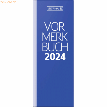 4061947107739 - Vormerkbuch 784 11x297cm 2 Tage Seite Pappe blau 2024
