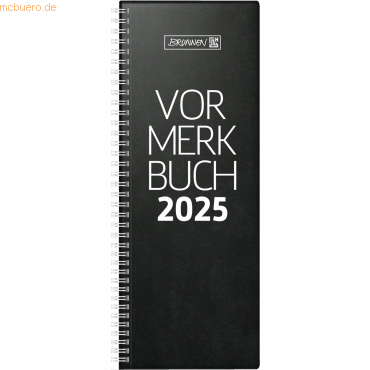 4061947128628 - Vormerkbuch 784 11x297cm 2 Tage Seite Kunststoff schwarz 2025