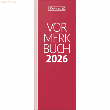 4061947144369 - Vormerkbuch 785 11x297cm 1 Tag Seite Deckenband rot 2026 4061947144369 - Vormerkbuch 785 11x297cm 1 Tag Seite Deckenband rot 2026