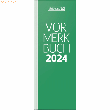 4061947107791 - Vormerkbuch 785 11x297cm 1 Tag Seite Deckenband grün 2024