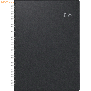 4061947144444 - Buchkalender 787 A4 1 Tag Seite Balacron schwarz 2026 4061947144444 - Buchkalender 787 A4 1 Tag Seite Balacron schwarz 2026