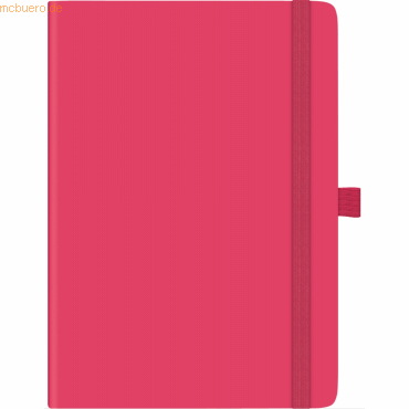 Brunnen Buchkalender Kompagnon A5 PU-Einband pink Kalendarium 2025