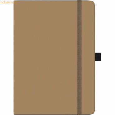 4061947114492 - Buchkalender Kompagnon A5 PU-Einband braun Kalendarium 2024