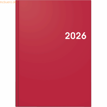 4061947144666 - Buchkalender 795 A5 1 Tag Seite Balacron-Einband rot 2026 4061947144666 - Buchkalender 795 A5 1 Tag Seite Balacron-Einband rot 2026