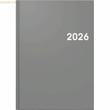 4061947144710 - Buchkalender 795 A5 1 Tag Seite Balacron-Einband grau 2026 4061947144710 - Buchkalender 795 A5 1 Tag Seite Balacron-Einband grau 2026