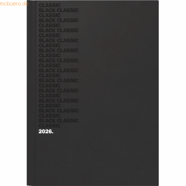 4061947144758 - Buchkalender 795 Black Classic A5 1 Tag Seite Balacron schwarz 4061947144758 - Buchkalender 795 Black Classic A5 1 Tag Seite Balacron schwarz