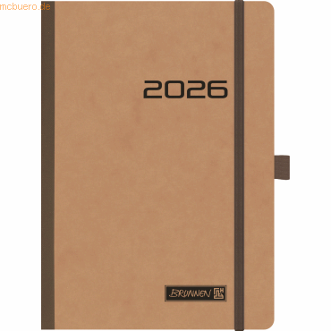 4061947144819 - Buchkalender 796 A5 1 Woche 2 Seiten Karton braun 2026 4061947144819 - Buchkalender 796 A5 1 Woche 2 Seiten Karton braun 2026