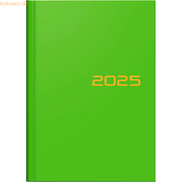 4061947129311 - Buchkalender 796 A5 1 Woche 2 Seiten grün 2025