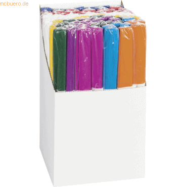 4005329092480 - 100 x Krepppapier Rolle 32g qm 50x250cm sortiert 4005329092480 - 100 x Krepppapier Rolle 32g qm 50x250cm sortiert