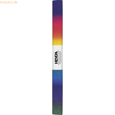 4005329082412 - 10 x Krepppapier 50cmx25m 32g qm regenbogen Verlauf VE=10 Rolle
