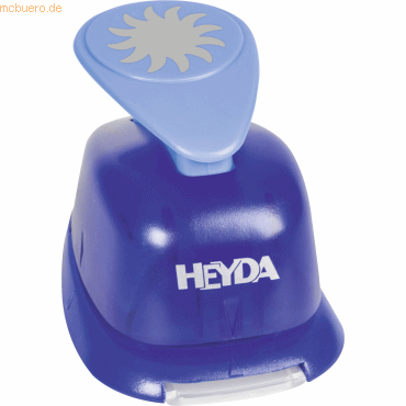 Heyda Motivstanzer für Karton bis 220g/qm groß Sonne ca. 25x25mm