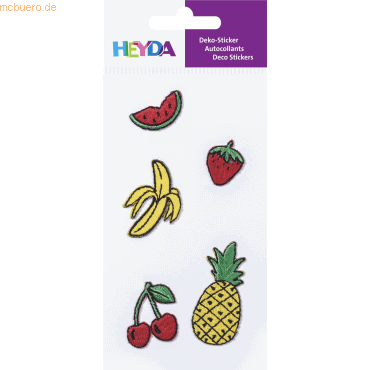 4005329140600 - 6 x Textil-Sticker Fruits