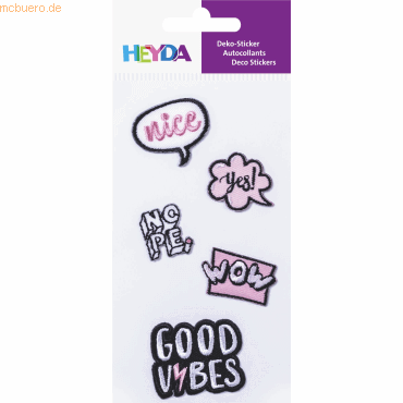 4005329140648 - 6 x Textil-Sticker Vibes