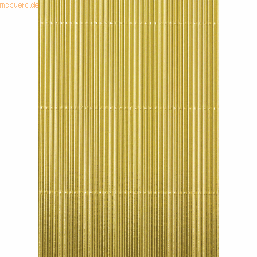 4005329057465 - 10 x Bastellwellkarton 300g qm 50x70cm E-Welle gold