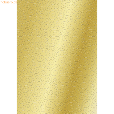 4005329078040 - 10 x Bastelkarton Milano A4 geprägt gold 4005329078040 - 10 x Bastelkarton Milano A4 geprägt gold