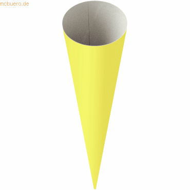 4005329700668 - 10 x Schultüte Rohling fertig geformte Spitztüte 18x70cm gelb 4005329700668 - 10 x Schultüte Rohling fertig geformte Spitztüte 18x70cm gelb
