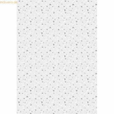 4005329124655 - 15 x Transparent-Papier A4 115g qm Small Hearts silber 4005329124655 - 15 x Transparent-Papier A4 115g qm Small Hearts silber