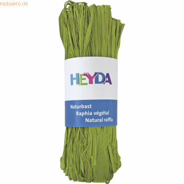 5 x Heyda Naturbast 50g lindgrün