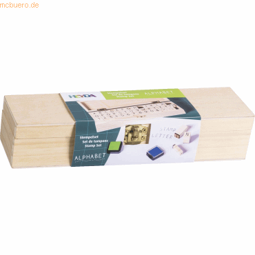 4005329140761 - 3 x Stempelset Holz Alphabet 4005329140761 - 3 x Stempelset Holz Alphabet