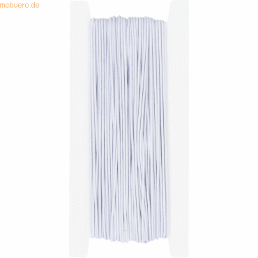 4005329889103 - 5 x Kordel 1mmx25m textilummantelt weiß 4005329889103 - 5 x Kordel 1mmx25m textilummantelt weiß